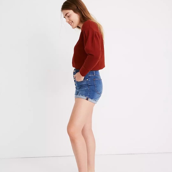 MADEWELL Hi-Rise Denim Shorts - Picture 14 of 15